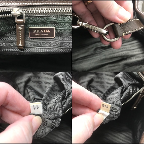 *SOLD* Prada Green Nylon & Brown Leather Twin Handle Bag - Picture 12 of 12